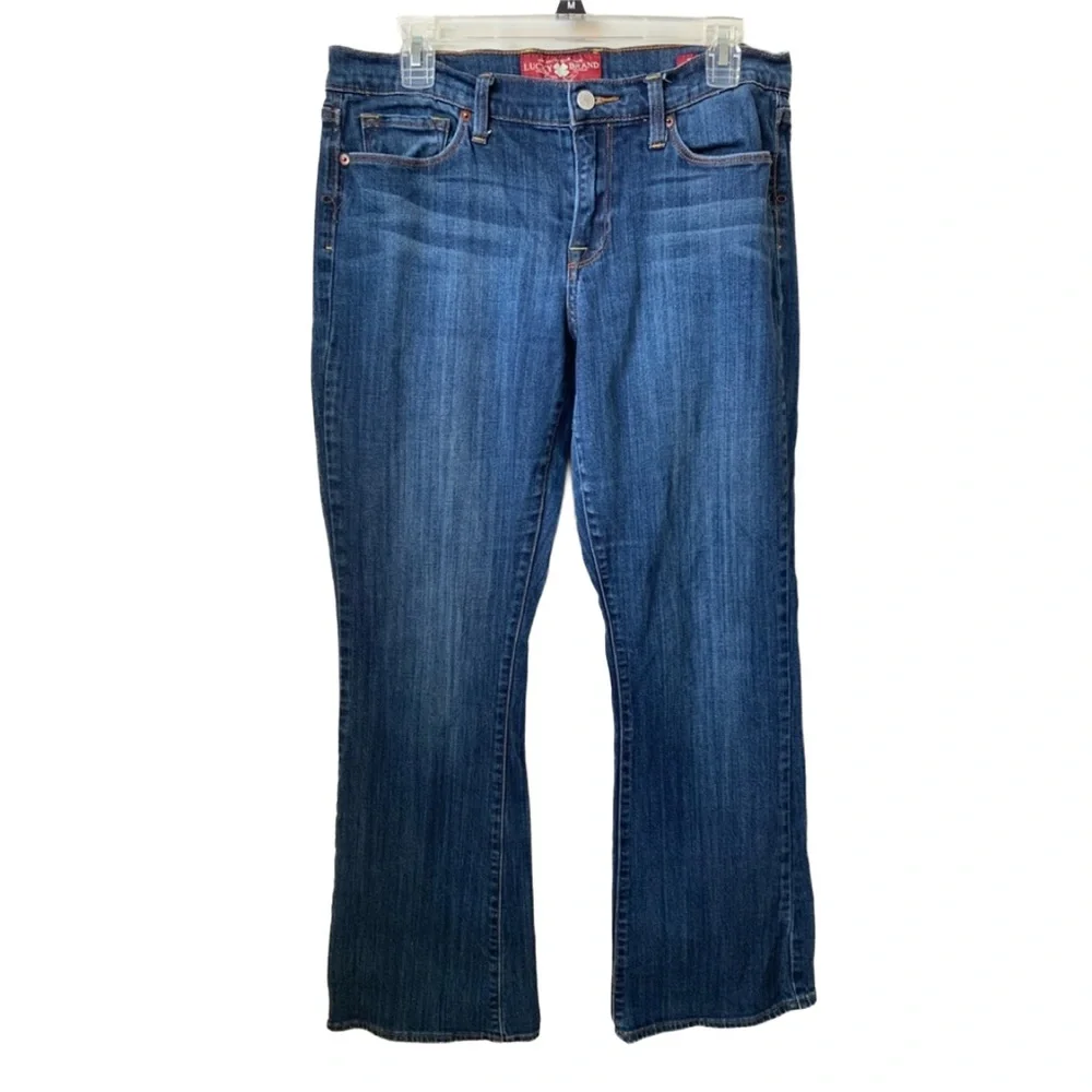 LUCKY BRAND Women’s “Sofia” Bootcut Leg Dark Blue Wash Denim Jeans
